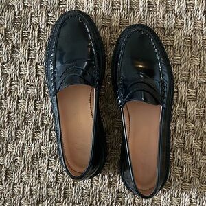 J. Crew size 9 Italian leather loafers